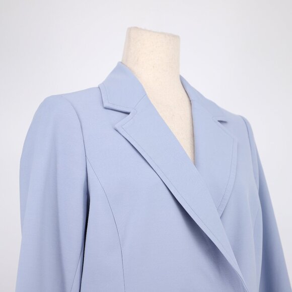 TALBOTS Bella Double-breasted Blazer in Lilac Blue Size 6 - Picture 5 of 9